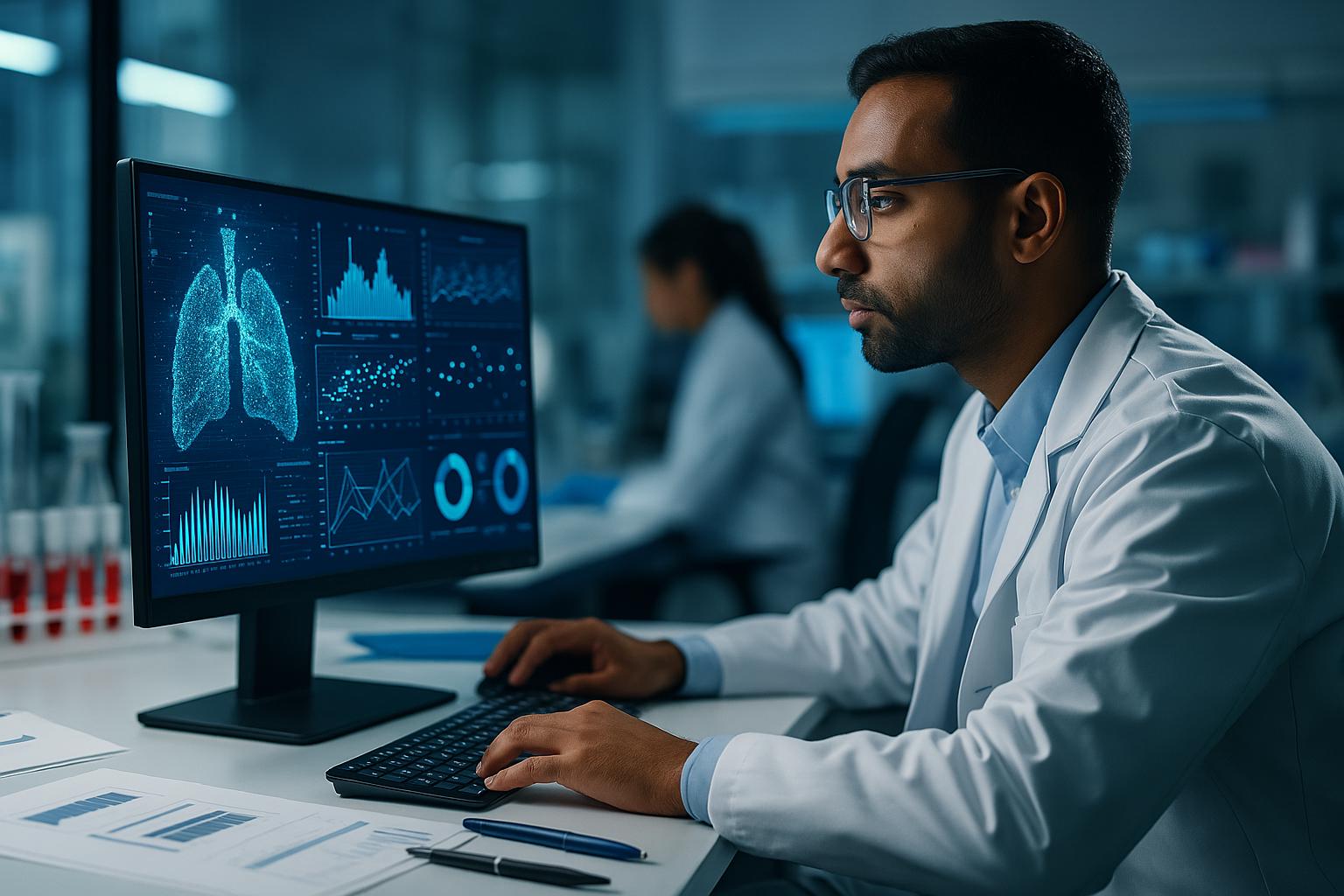 Medical researchers in laboratory